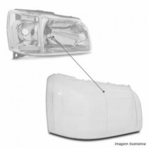 Lente Farol Fiat Uno 2004 a 2010 Fiorino 2005 a 2012 Cristal - JJ Car Auto Peças